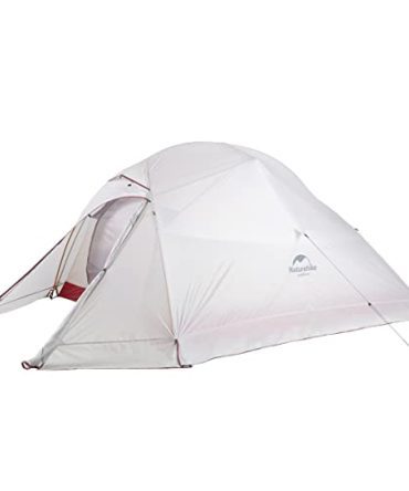 Cloud-Up 3 Person Ultralight 4-Season Tent with Footprint and Snow Skirt - Waterproof 20D Silicone Coated Backpacking Tent for Camping and Hiking.