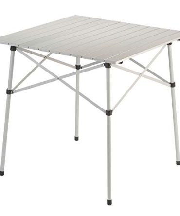 Ultra Compact Aluminum Camping Table, White