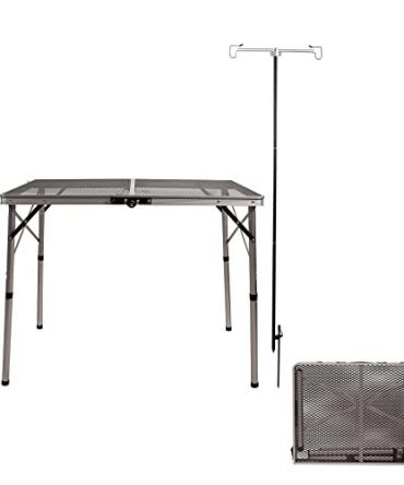 Lightweight Aluminum Hiking Metal Grill Stand Table for Outside BBQ Picnic