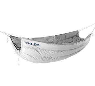 Eagles Nest Outfitters Blaze UnderQuilt: Insulate Your Hammock for Winter Adventure - Glacier Color.