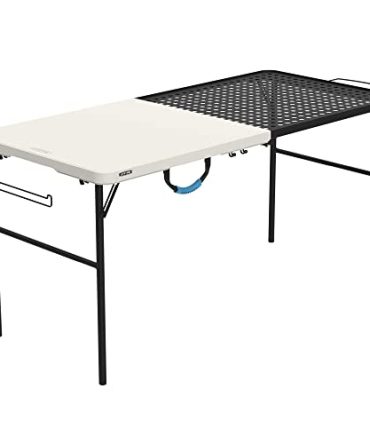 Lifetime Folding Tailgate Table with Grill Rack