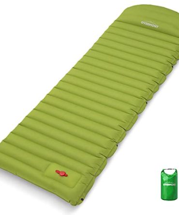 Overmont Large Sleeping Pad with Pillow, Extra Thickness Mat Ultralight