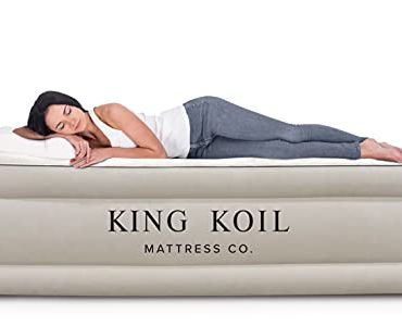 King Air Mattress with Built-in Pump for Camping