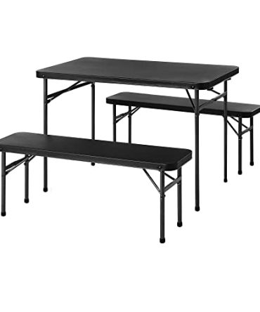 Maarch Folding Picnic Table with Benches