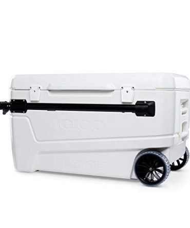 Igloo 110 Qt Glide Pro Portable Large Ice Chest Wheeled Cooler