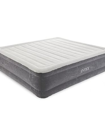 Inflatable Fiber-Tech Elevated Premium Plush Airbed Mattress