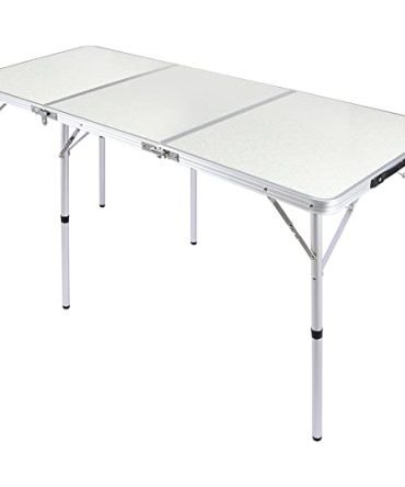 Aluminum Height Adjustable Tri-fold Camp Table