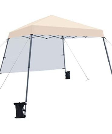 Yaheetech Pop Up Canopy Tent with 1 Sun Shade Wall