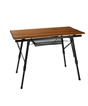 Portable Picnic Camping Table with Roll Up Table Top