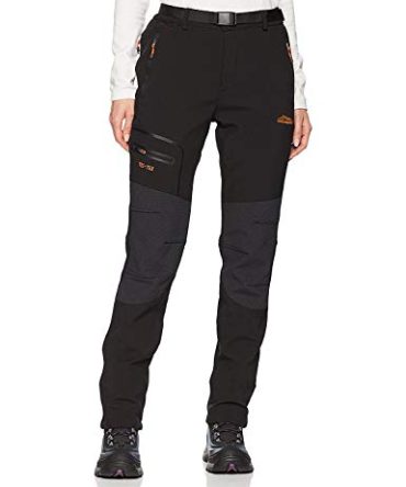 Fleece Slim Cargo Snow Ski Hiking Pants 