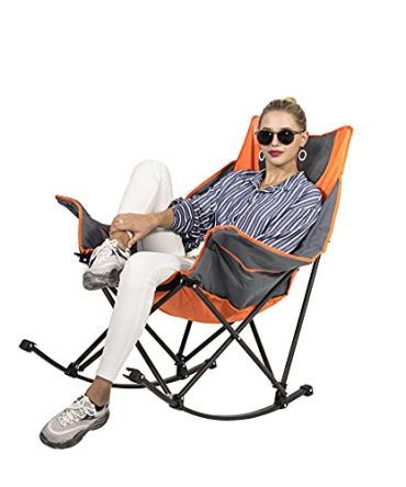 Sunnyfeel Camping Rocking Chair, Luxury Padded Recliner