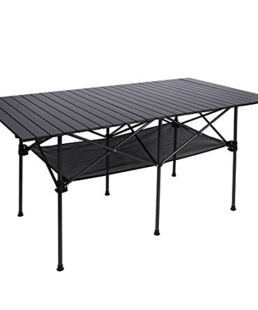 Stonehomy Aluminum Camping Table Roll Top