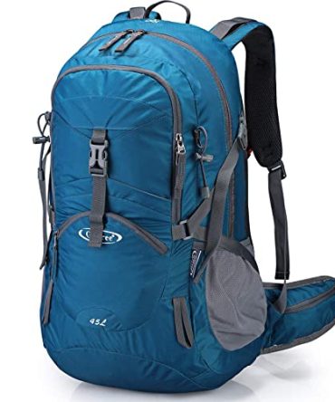 45L Hiking Travel Backpack Waterproof with Rain Cover