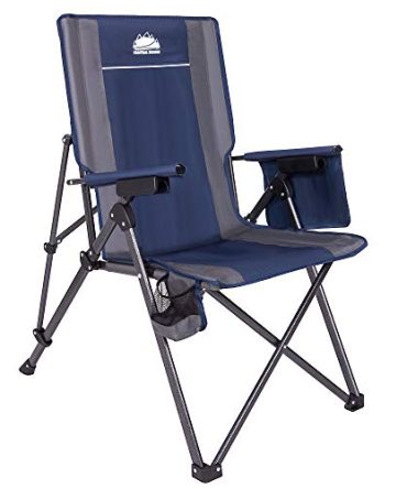 Camping Chairs Adjustable 3 Position Foldable Heavy Duty