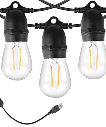 BRIMAX Outdoor String Lights 24.6Ft USB Powered