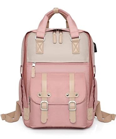 Travel Backpack Purse For 15.6 Inch Laptop with USB Charging Port