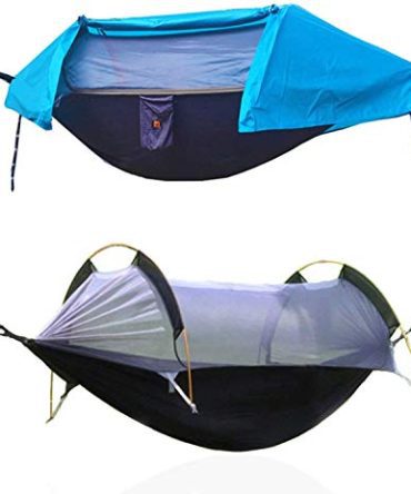 440Lbs Camping Hammock with Mosquito Net and Rainfly Cover,2 Persons