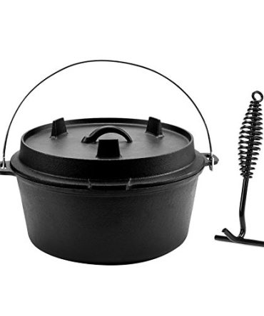 Fuel Your Outdoor Cooking Adventures: The Hiking-Ready Cast Iron Dutch Oven with Lid