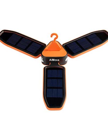 AiMoxa Collapsible Clover Style 18 LED Solar Lantern