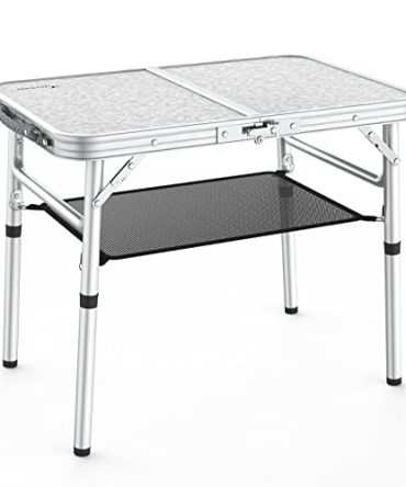 Sportneer Adjustable Height Small Folding Table