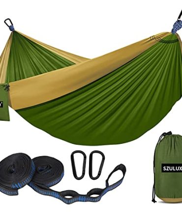 SZHLUX Camping Hammock Double & Single Portable Hammocks