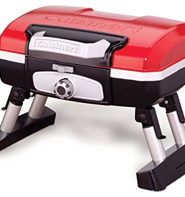 Portable Tabletop Propane Gas Grill, Red