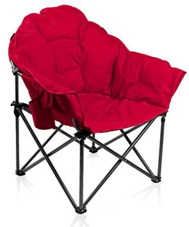 Relax in Style: ALPHA CAMP Oversized Moon Saucer Chair