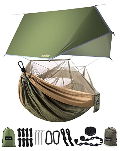 Heavy Duty Camping Hammock with Rain Fly