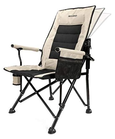 Oversized Camping Chairs Heavy Duty Folding Chair Padded Support 400 LBS