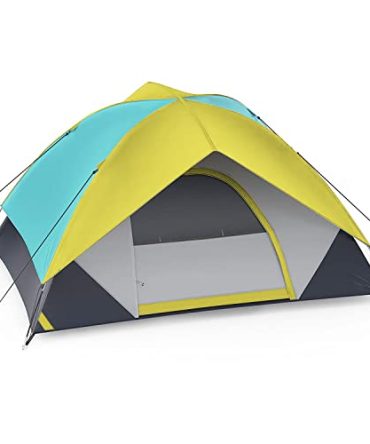 Removable Rainfly 4 Person Camping Hiking Tent