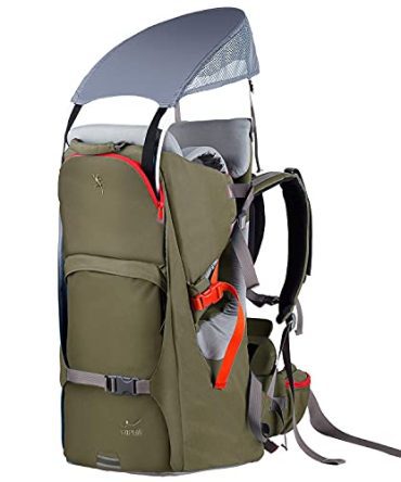 Baby Backpack Carrier, Ergonomic Child Carrier Hiking with Sun Canopy