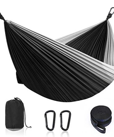 Double & Single Portable Outdoor Hammocks with 2 Tree Straps