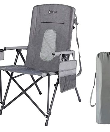 Folding Camping Chair High Back Cup Holder