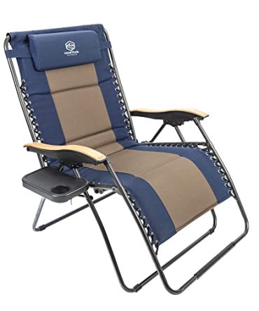 Coastrail Outdoor Zero Gravity Chair Wood Armrest