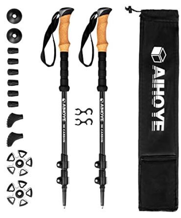 Carbon Fiber Lightweight Collapsible Walking or Hiking Stick