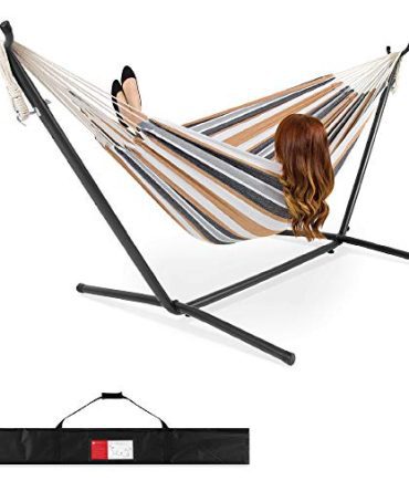 Best Choice Products 2-Person Double Hammock with Stand Set