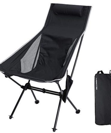 Hiking Folding Camping Chair with Headrest