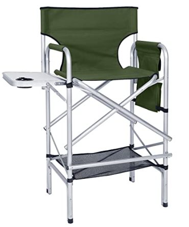 Folding Tall Directors Chair Outdoor Camping