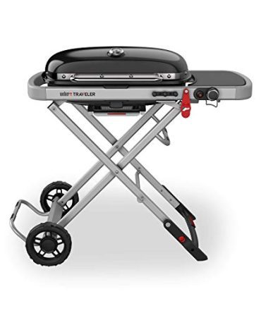 Weber Traveler Portable Gas Grill, Black