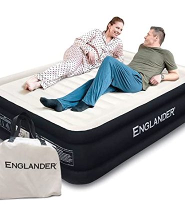 ﻿﻿Englander Queen Size Air Mattress w/ Built in Pump