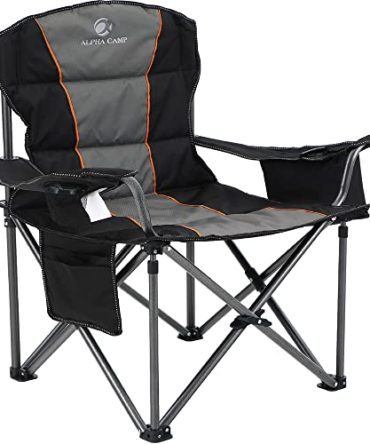 Oversized Camping Folding Chair Heavy Duty Support