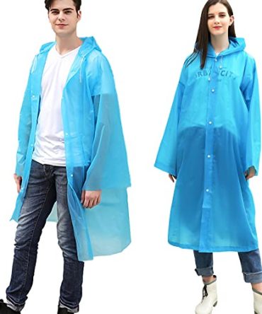 Hiking Reusable Clear Rain Poncho