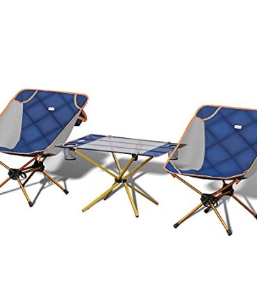 Folding Camping Padded Chairs Set