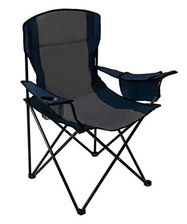 Full Back Quad Chair for Outdoor and Camping with Cooler and Cup Holder