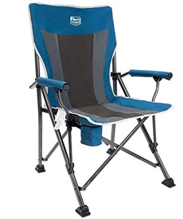 Folding Padded Hard Arm Chair High Back Lawn Chair Ergonomic Heavy Duty