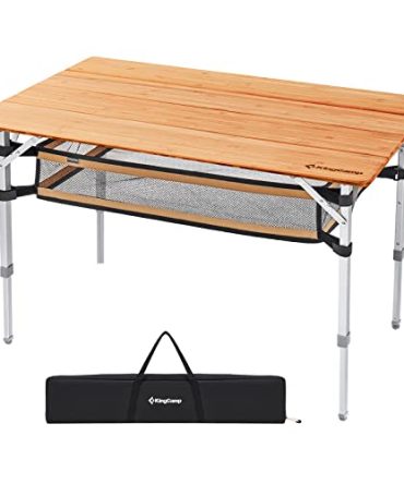 KingCamp Folding Table with Storage Layer