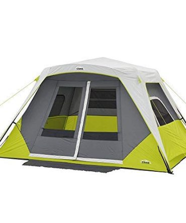 CORE 6 Person Instant Cabin Tent with Awning Green/Gray