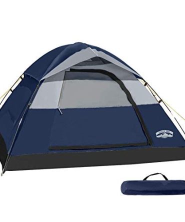 Stay Dry with Pacific Go 2-Person Dome Tent - Featuring Waterproof Polyester Fabric & Detachable Rain Fly for a Comfortable Outdoor Experience.