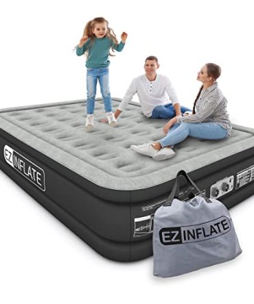 EZ Inflate Air Mattress with Built in Pump - King Size