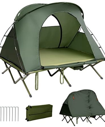 Hiking 2-Person Tent with Shoe Storage Pocket & Lamp Hook